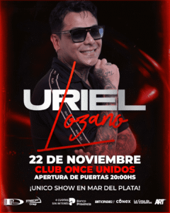 La Costa. Uriel Lozano regresa con su show a Mar del Plata