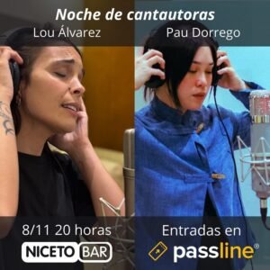 Buenos Aires. Lou Álvarez y Pau Dorrego se presentan en Niceto Bar