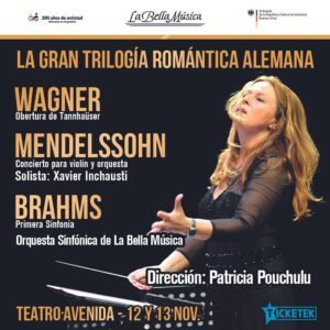 CABA. Wagner, Mendelssohn y Brahms: la gran trilogía romántica alemana en el Teatro Avenida
