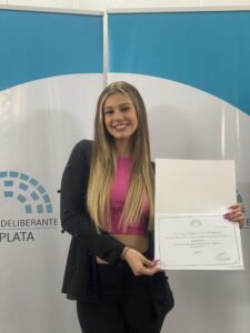 La Plata. Nina Ventre reconocimiento como Personalidad Destacada de la Cultura