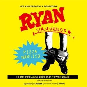 Buenos Aires. Ryan se presenta en el Konex: Celebrando un año de «Vaqueros»
