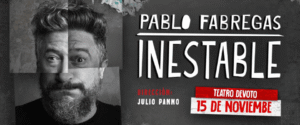 Buenos Aires. Pablo Fabregas llega con su show al Teatro Devoto