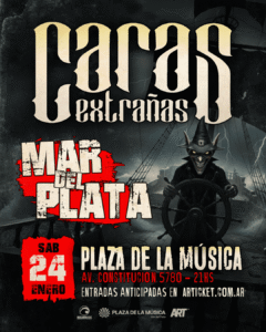 Caras Extrañas desembarca en Plaza de la Música Mar del Plata