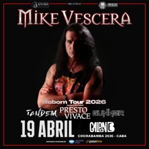 Mike Vescera por primera vez en en gira Latinoamericana!