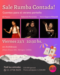 Noche de cuentos para adultos en CABA