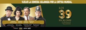 CABA. Regresa al teatro la aclamada comedia “Los 39 Escalones”