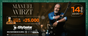 Rosario. Manuel Wirzt llega con su show al City Center