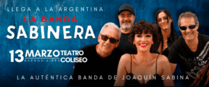 Buenos Aires. La Banda Sabinera llega con su show al Teatro Coliseo