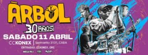 Árbol llega por primera vez a Ciudad Cultural Konex.Tickets on line