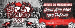 Superlógico festeja 21 años en 2026. Ticktes!