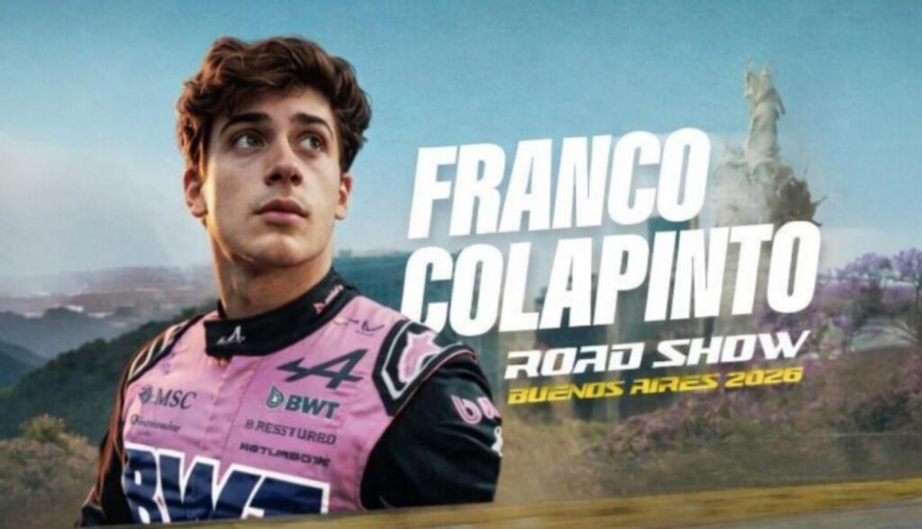Franco Colapinto y su exhibición en Buenos Aires
