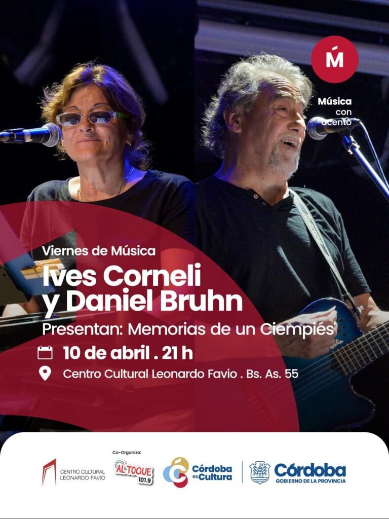 Ciclo viernes de música  en Río IV. Memorias de un ciempiés”. Tickets on line!