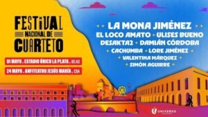 Festival Nacional del Cuarteto  en   La Plata y en Jesús María .Tickets on line!!!