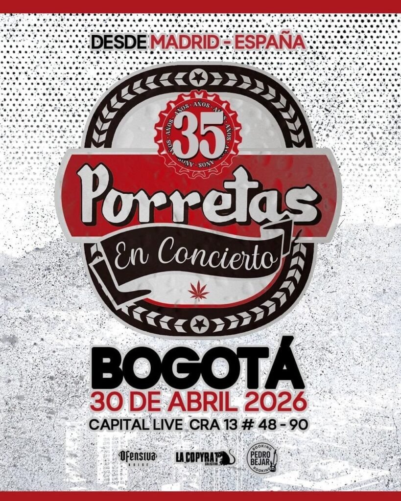 Porretas debuta en Bogotá en 2026